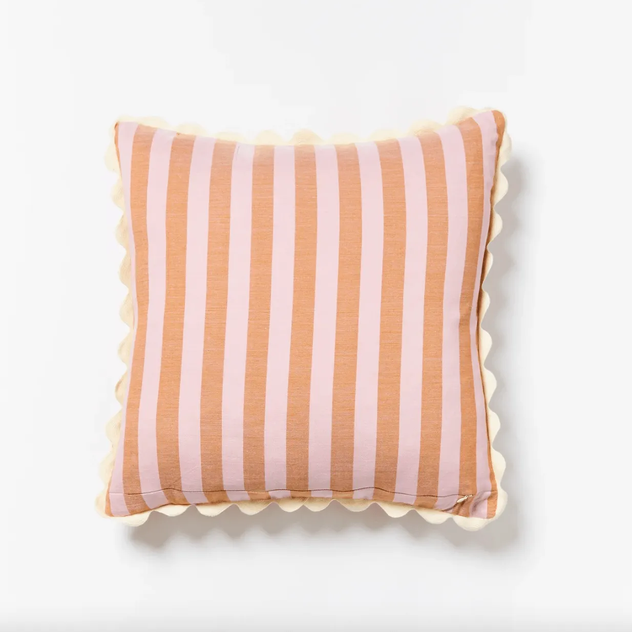 Woven Stripe Peach Purple Cushion | 60cm