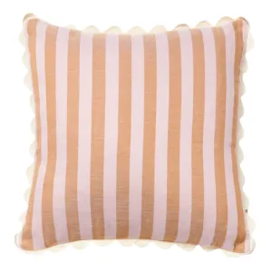 Woven Stripe Peach Purple Cushion | 60cm