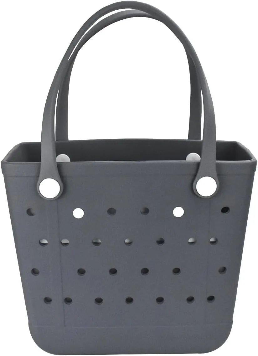 X Large Beach Bag, Oversized Rubber Beach Bag, Washable Open Tote Bag Durable Tote Travel Bags