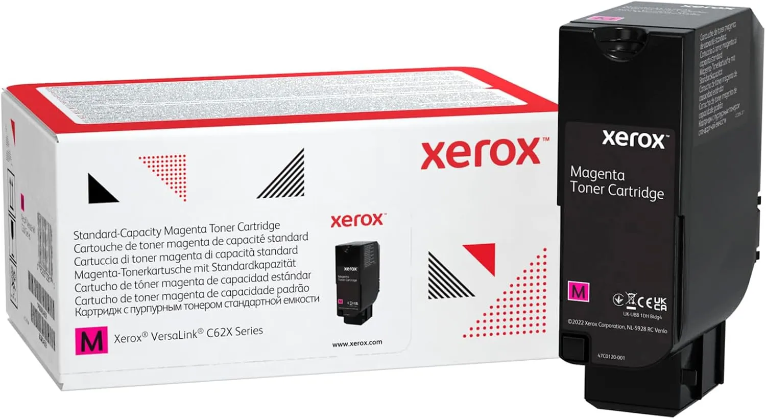 Xerox Genuine VersaLink C625 Magenta Toner Cartridge, 6,000 Page Yield, 006R04618