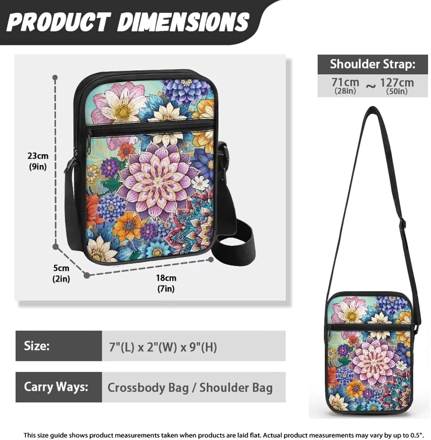 Xoenoiee Mini Messenger Bag for Women Men Small Crossbody Bag Lightweight Shoulder Bag Sling Bags Multi-functional