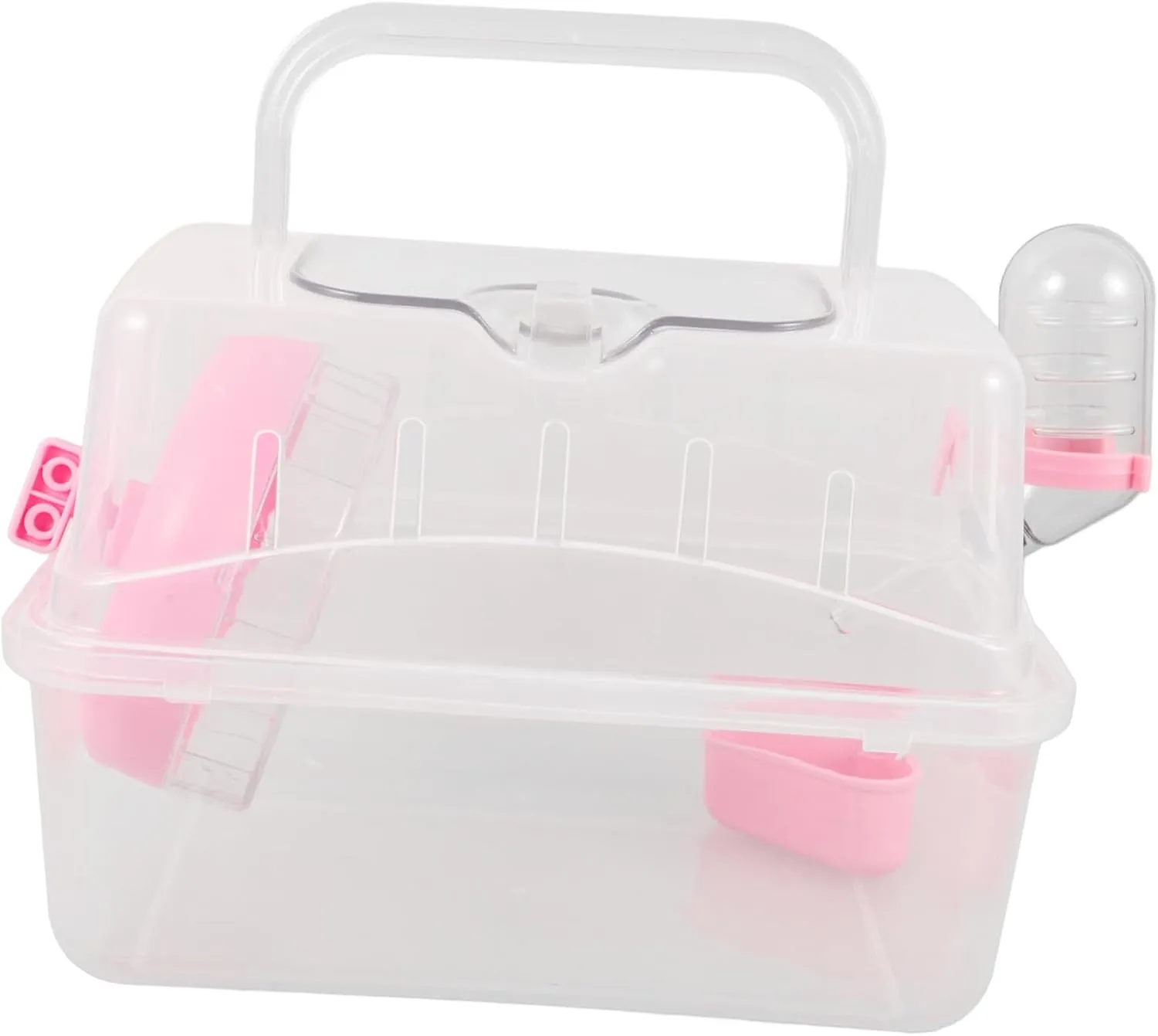 YARNOW Portable Guinea Pig Carrier Hamster Travel Case Small Pet Carrier Secure Design Sturdy Plastic Easy Maintenance