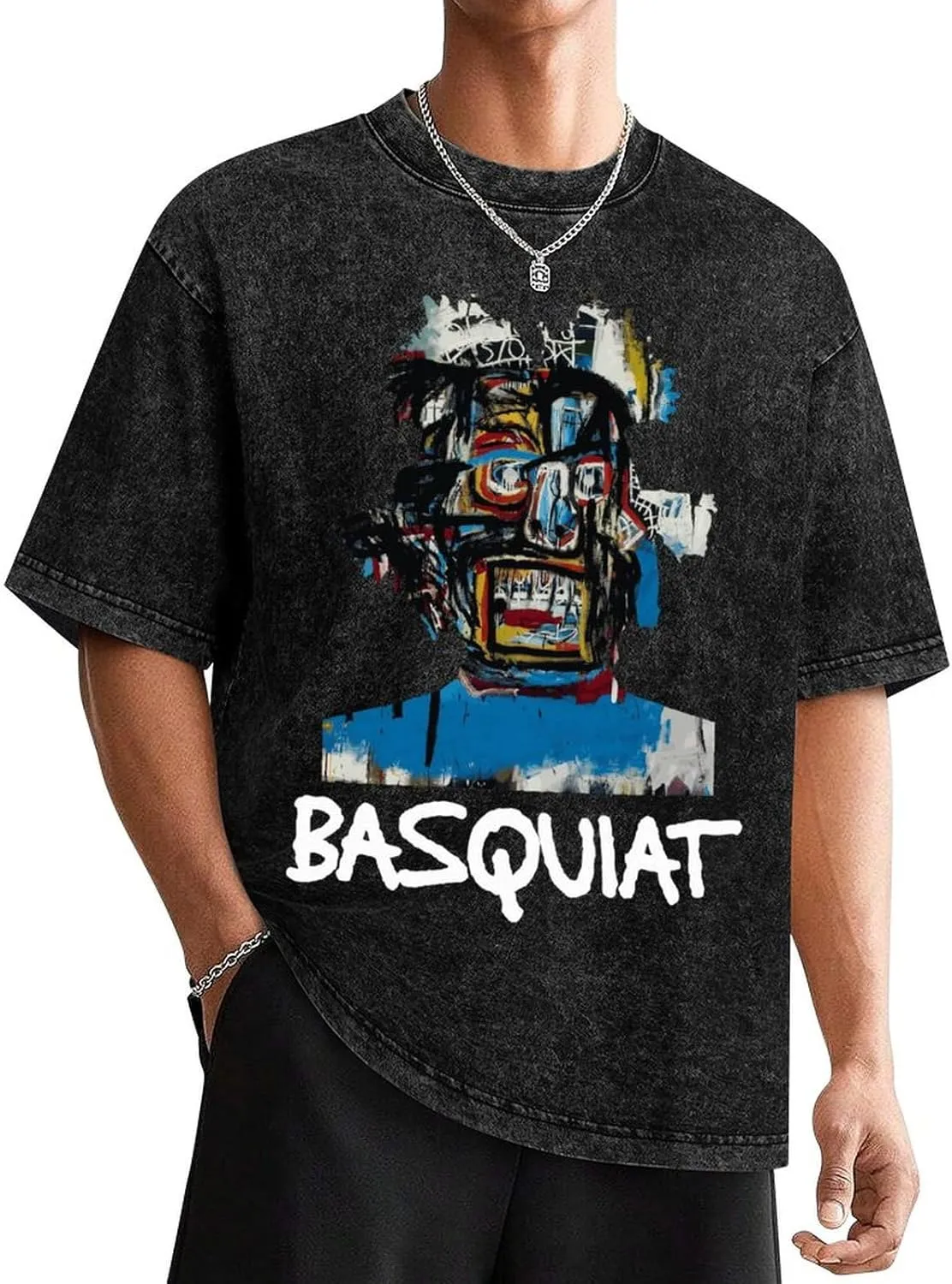 Youth & Adult Men's Short Sleeve T Shirts, Retro Oversized Crewneck Top T Shirt