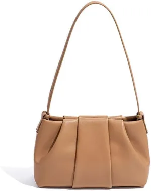 Yunduo Bag Korean Minority Genuine Leather Underarm Bag Premium Commuter Shoulder Bag Cowhide Fashion Women's Bag(D)