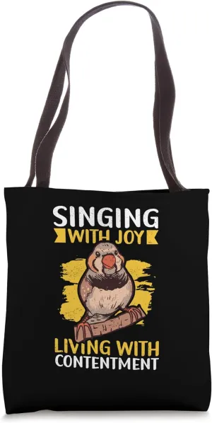 Zebra Finches Pet Bird Dad Mom Zebra Finch Tote Bag