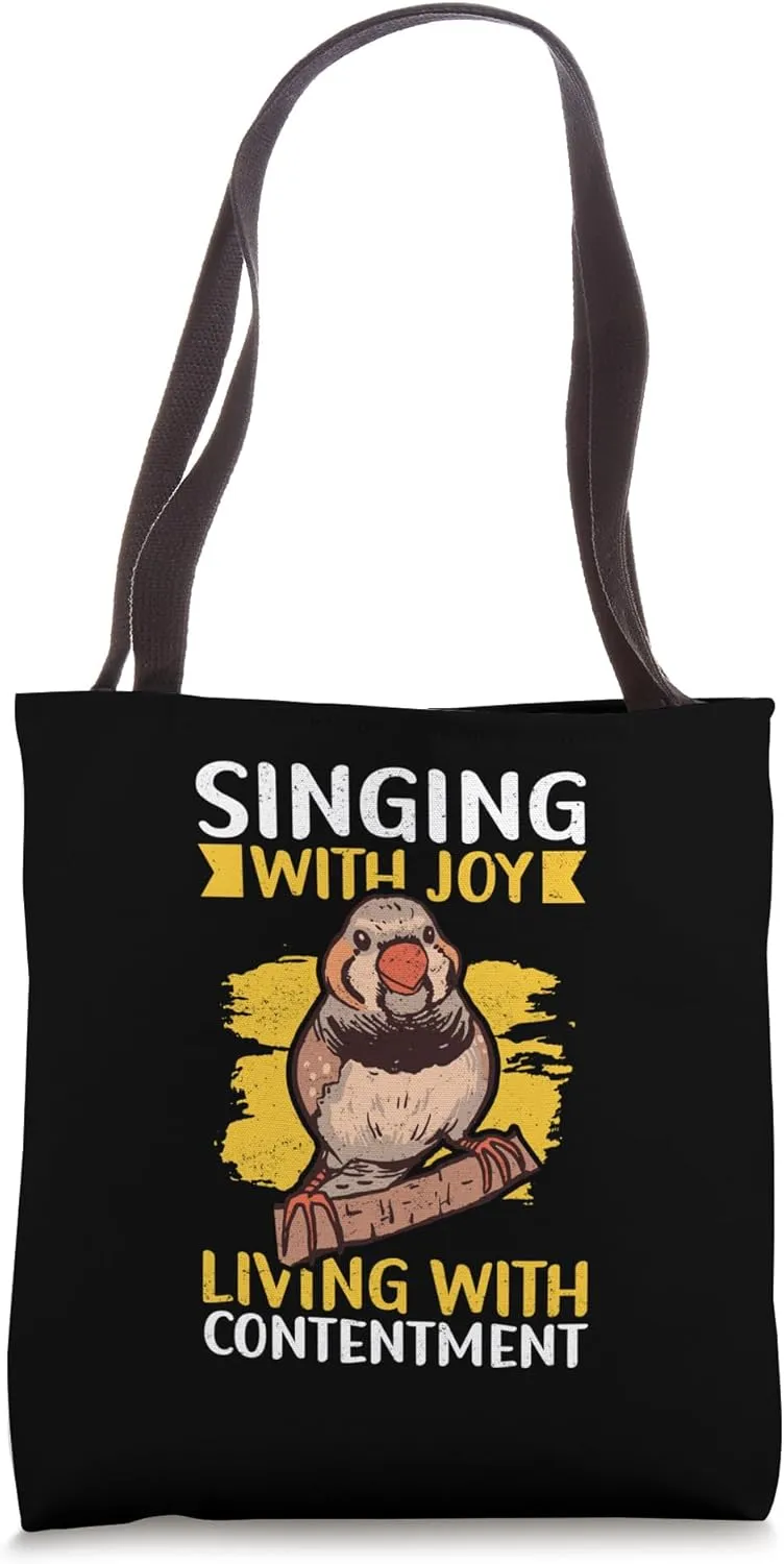 Zebra Finches Pet Bird Dad Mom Zebra Finch Tote Bag