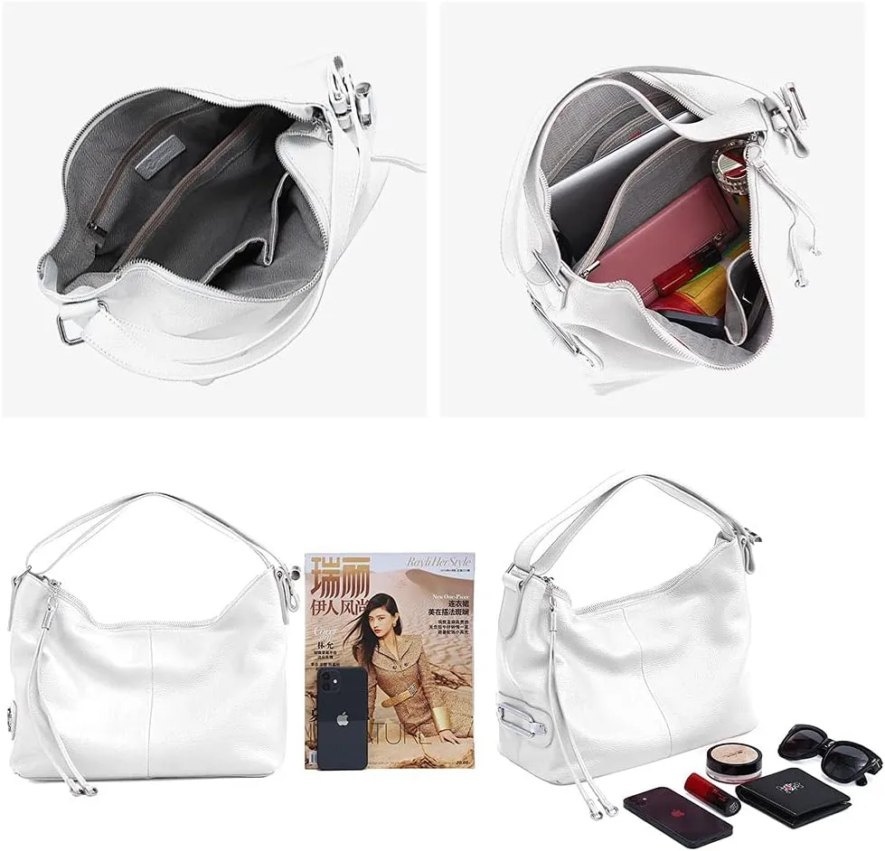 zency 6 Colors Fashion 100% Real Genuine Leather Women Shoulder Bag Handbag Lady Casual Tote