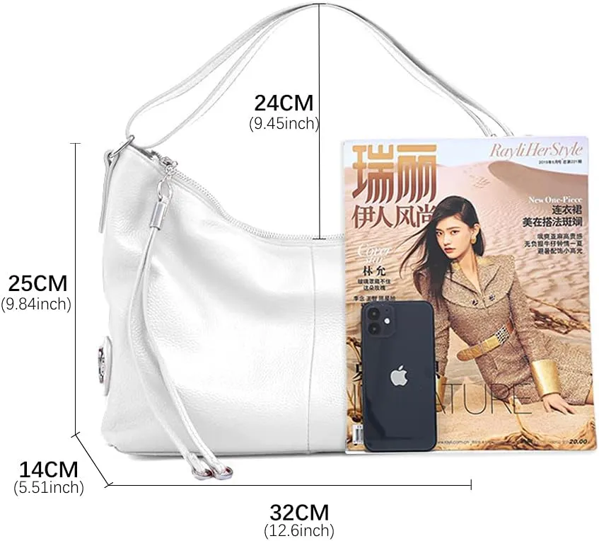 zency 6 Colors Fashion 100% Real Genuine Leather Women Shoulder Bag Handbag Lady Casual Tote