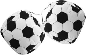 Zerodeko for Stuffed Animals Large Football Duffel Bag Plush Football Pillow Storage Multiuse Bean Bag for Toys