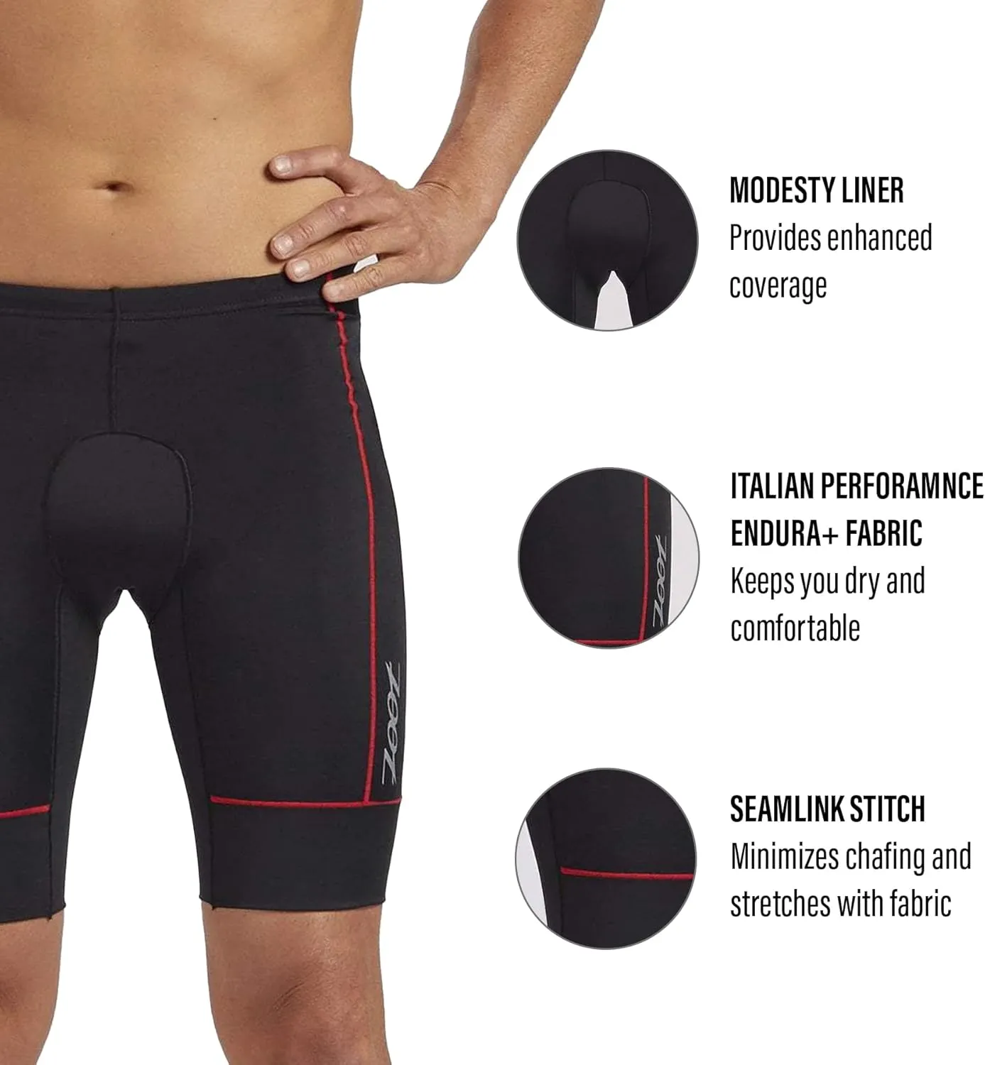 Zoot Men’s Core 9-Inch Tri Shorts, Quick Dry Performance Triathlon Shorts with Cycling Chamois Pad, Pockets & UPF 50  Fabric