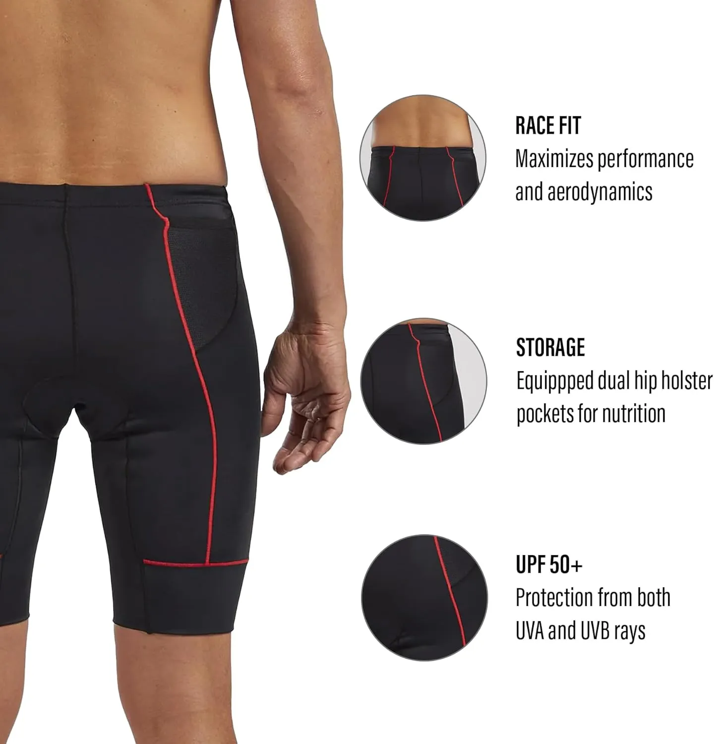 Zoot Men’s Core 9-Inch Tri Shorts, Quick Dry Performance Triathlon Shorts with Cycling Chamois Pad, Pockets & UPF 50  Fabric