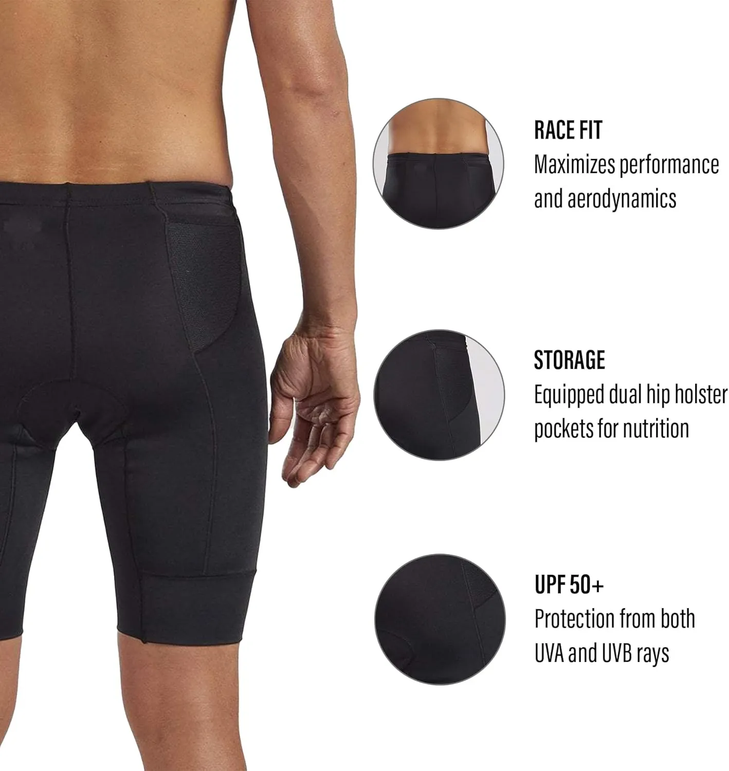 Zoot Men’s Core 9-Inch Tri Shorts, Quick Dry Performance Triathlon Shorts with Cycling Chamois Pad, Pockets & UPF 50  Fabric
