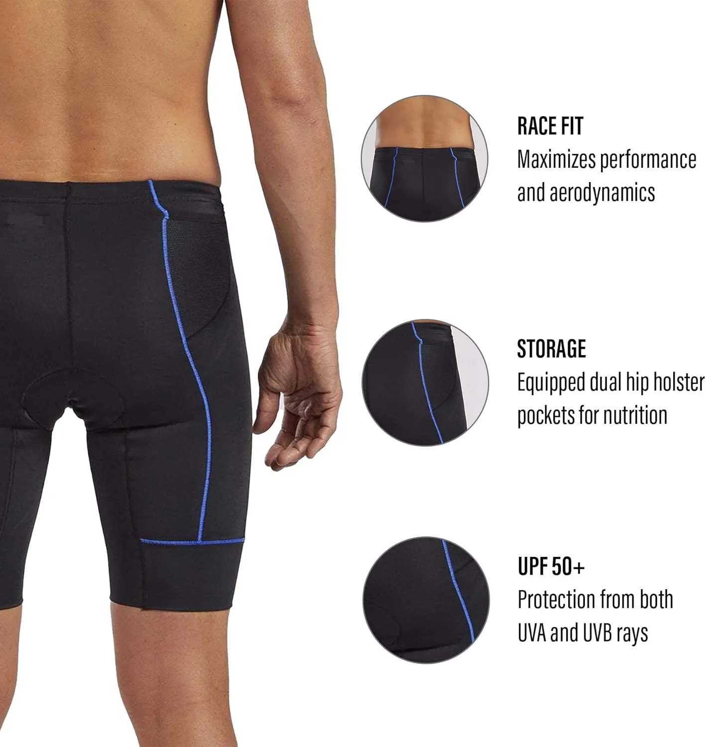 Zoot Men’s Core 9-Inch Tri Shorts, Quick Dry Performance Triathlon Shorts with Cycling Chamois Pad, Pockets & UPF 50  Fabric