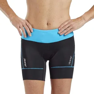 Zoot Women’s Core 6-Inch Tri Shorts, Quick Dry Performance Triathlon Short with Cycling Chamois Pad, Pockets & UPF 50  Fabric