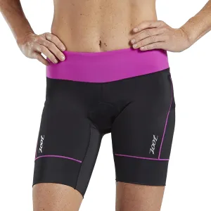 Zoot Women’s Core 8-Inch Tri Shorts, Quick Dry Performance Triathlon Short with Cycling Chamois Pad, Pockets & UPF 50  Fabric
