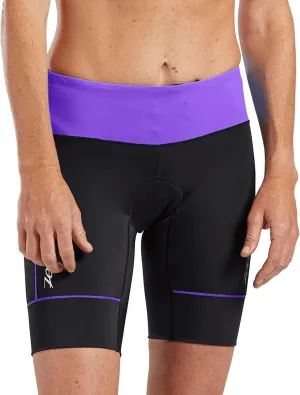 Zoot Women’s Core 8-Inch Tri Shorts, Quick Dry Performance Triathlon Short with Cycling Chamois Pad, Pockets & UPF 50  Fabric
