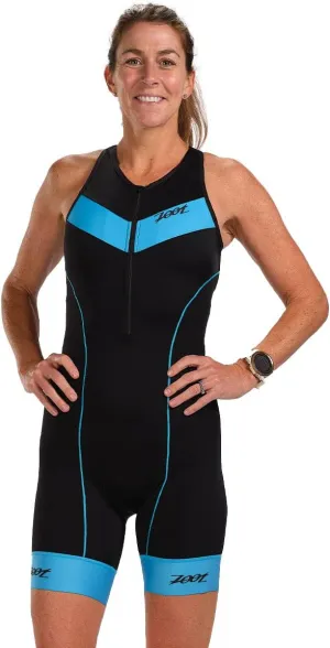 Zoot Women’s Core Aero Tri Racesuit, Sleeveless Triathlon Swim Bike Run Chamois Pad, Pockets, UPF 50  Quick Dry Fabric